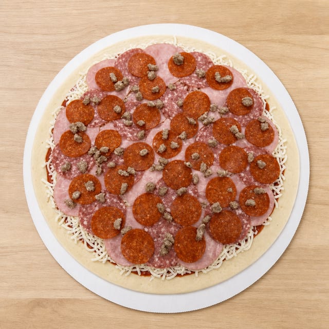 Large 14" Meat Market (Serves 3-4 People).